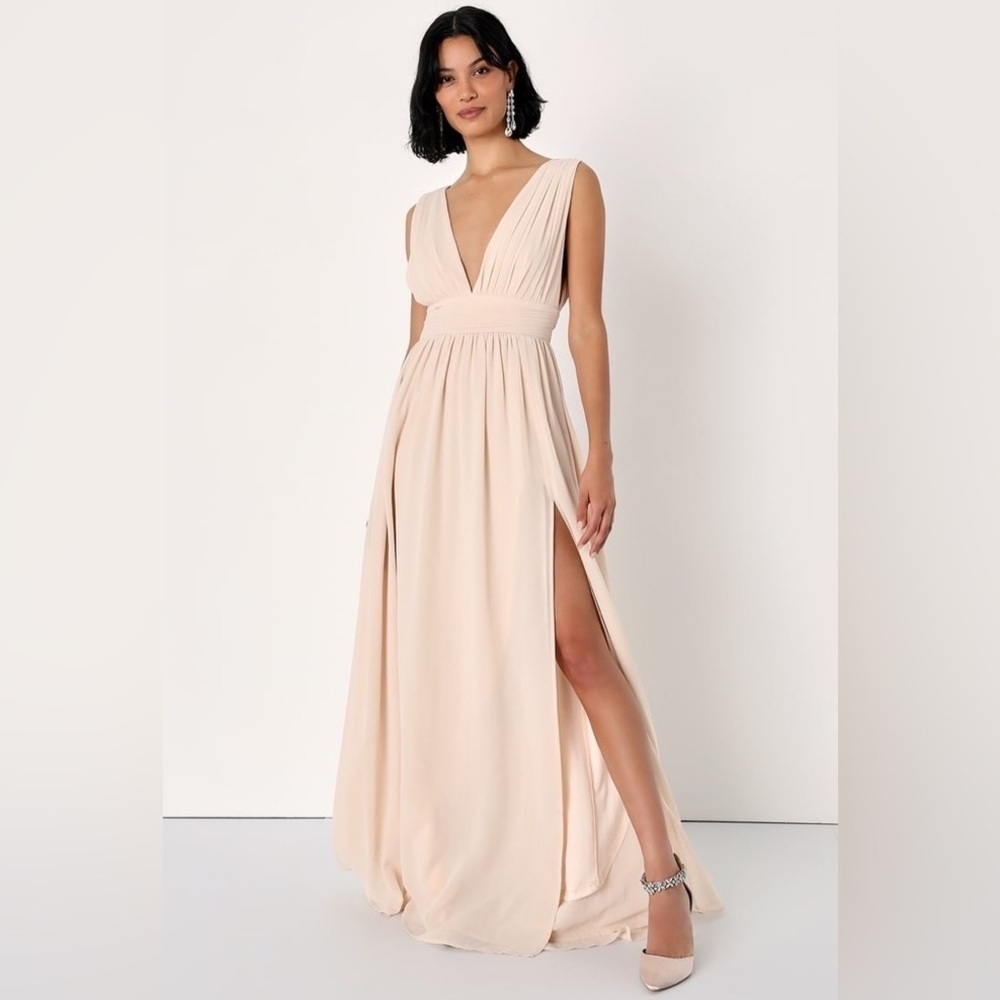 Lulus Heavenly Hues Goddess Maxi Dress Size M